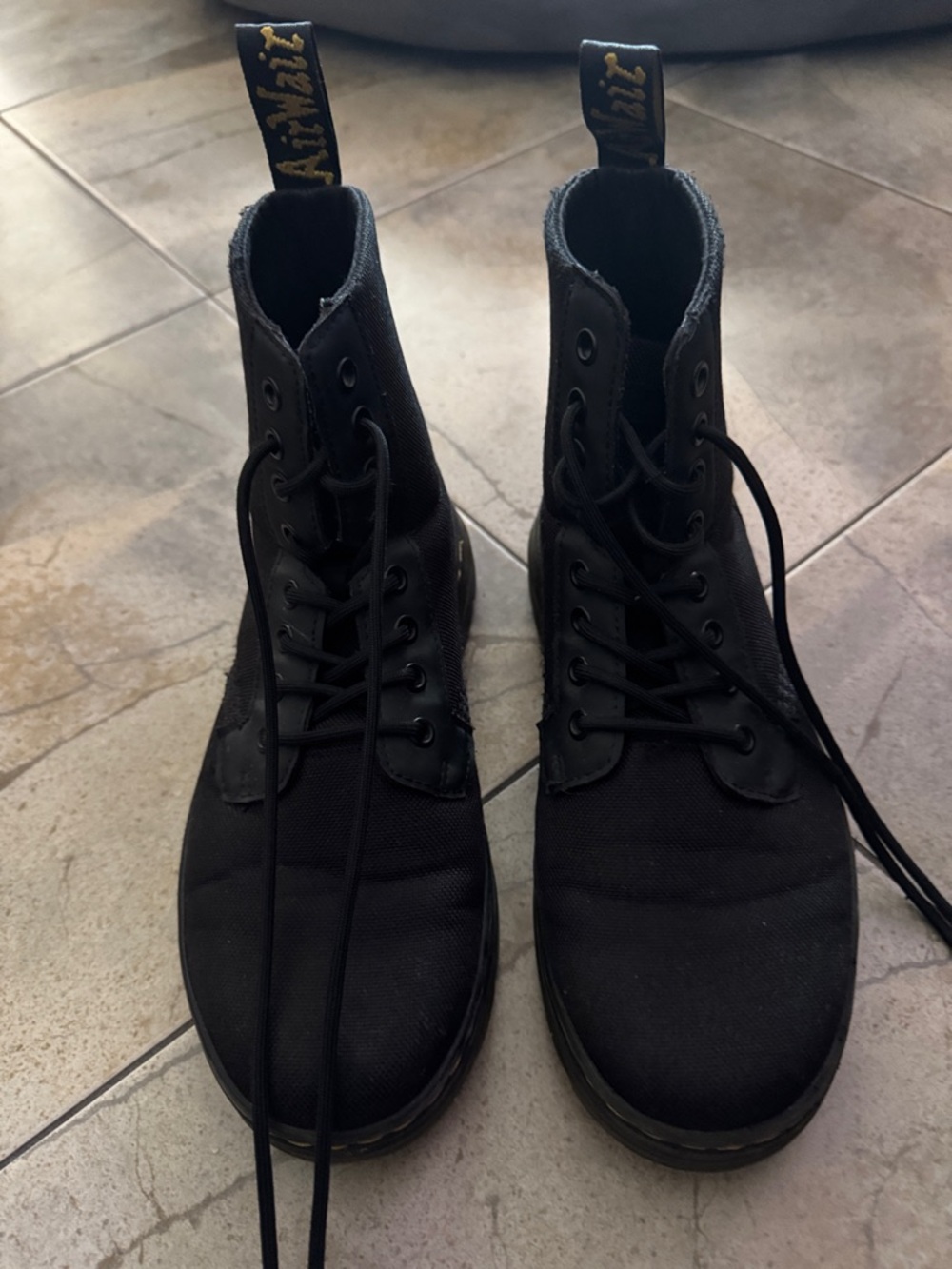 Doc Martens Combs Canvas Lace-Up Boots 8M 9L
